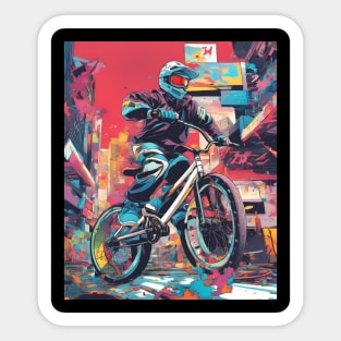 Bicycle Racer Sticker
